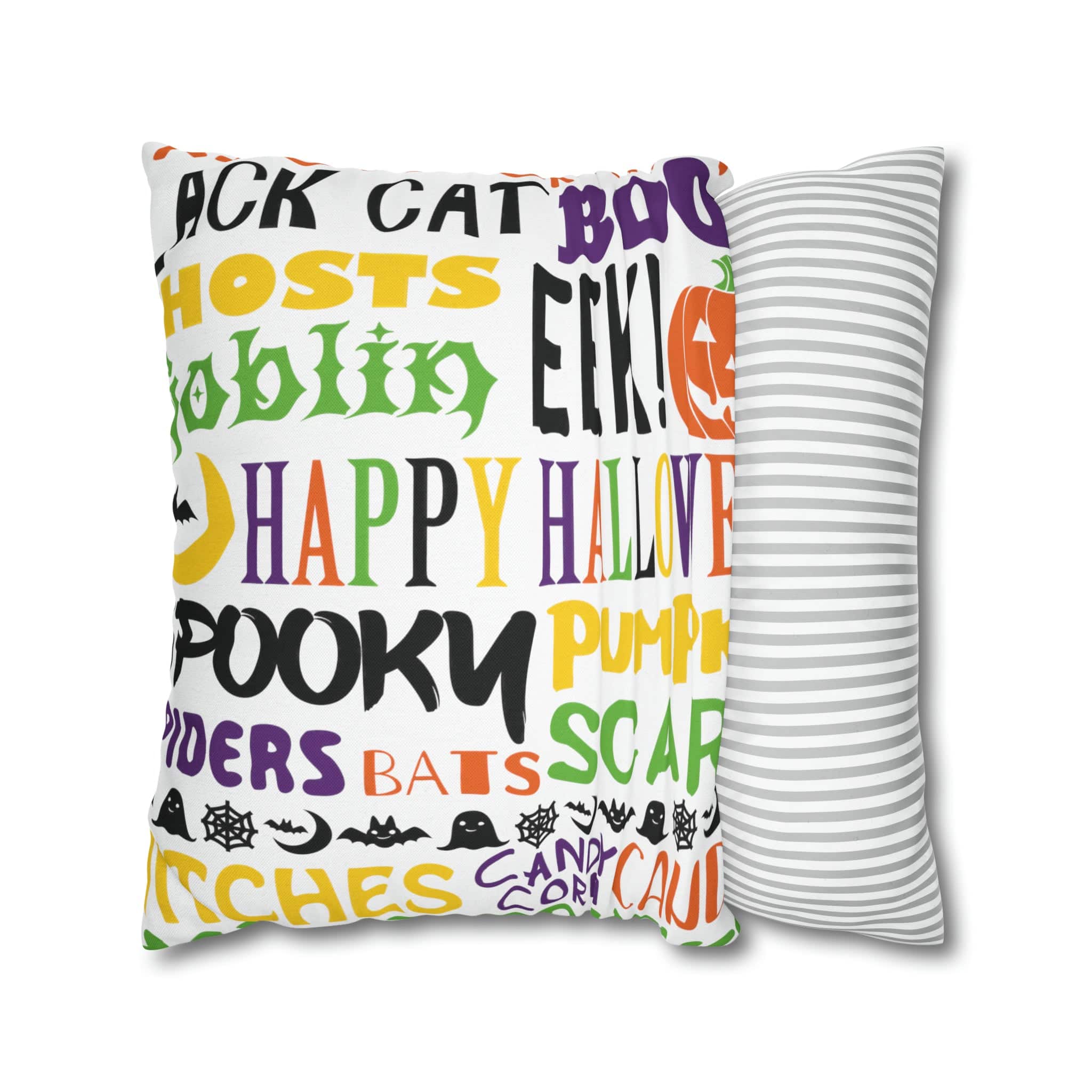 Kate McEnroe New York Halloween Throw Pillow Cover, Trick or Treat, Spooky Witches Haunted House Accent Pillow, Country Farmhouse Home Decor GiftThrow Pillow Covers10563674571104697694