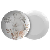 Kate McEnroe New York Happy Easter, Spring Bunny Dinner PlatePlatesP20 - WHI - BUN - 66S