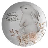 Kate McEnroe New York Happy Easter, Spring Bunny Dinner PlatePlatesP20 - WHI - BUN - 66S