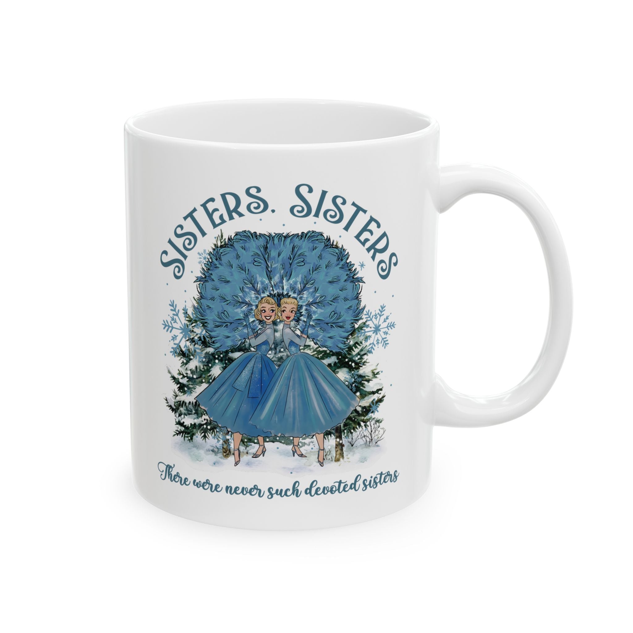 Kate McEnroe New York Haynes Sisters White Christmas Movie Mug Vintage Kitsch 1954 Wallace And Davis HolidayMugs33290584617172717773