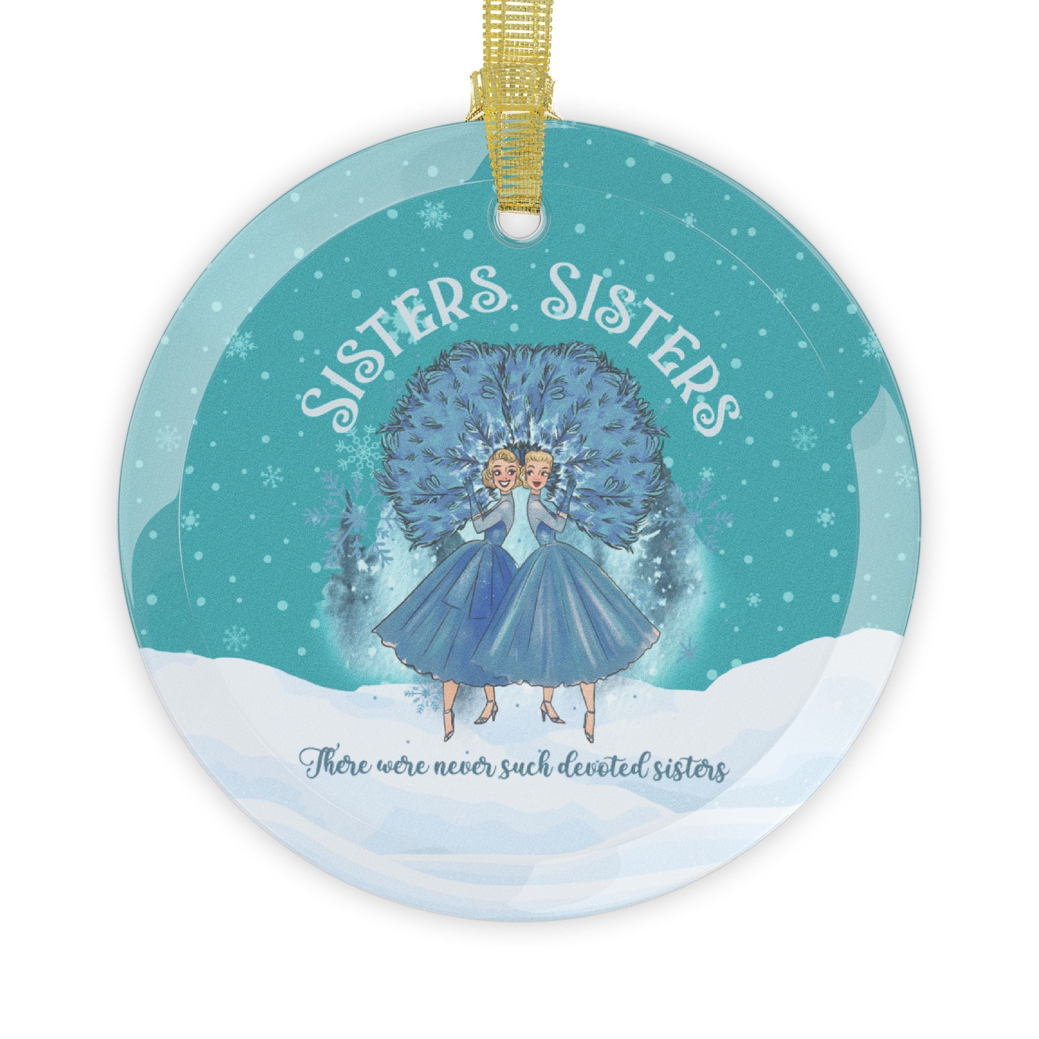 Kate McEnroe New York Haynes Sisters White Christmas Ornament, Retro 1954 Wallace Davis Holiday KeepsakeOrnaments10085638200169749958