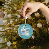 Kate McEnroe New York Haynes Sisters White Christmas Ornament, Wallace And Davis 1954 Movie Retro Card ArtOrnaments31264924674843392743
