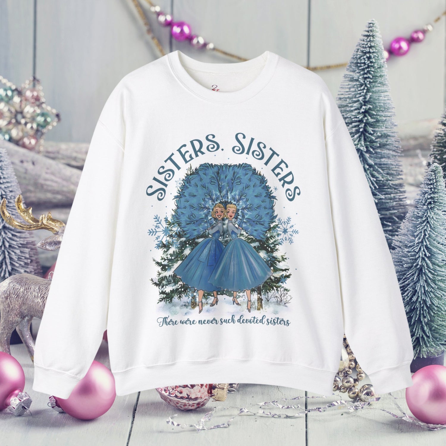 Haynes Sisters White Christmas Sweatshirt, Wallace And Davis 1954 Movi Kate McEnroe New York Haynes Sisters White Christmas Sweatshirt, Wallace And Davis 1954 Movi Kate McEnroe New York