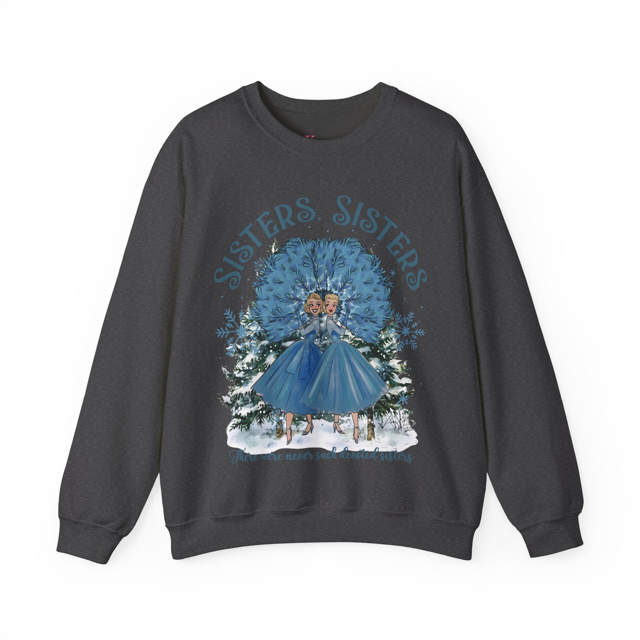 Kate McEnroe New York Haynes Sisters White Christmas Sweatshirt, Wallace And Davis 1954 Movie Apparel, Vintage Kitsch Holiday CrewneckSweatshirt24219189462981687666