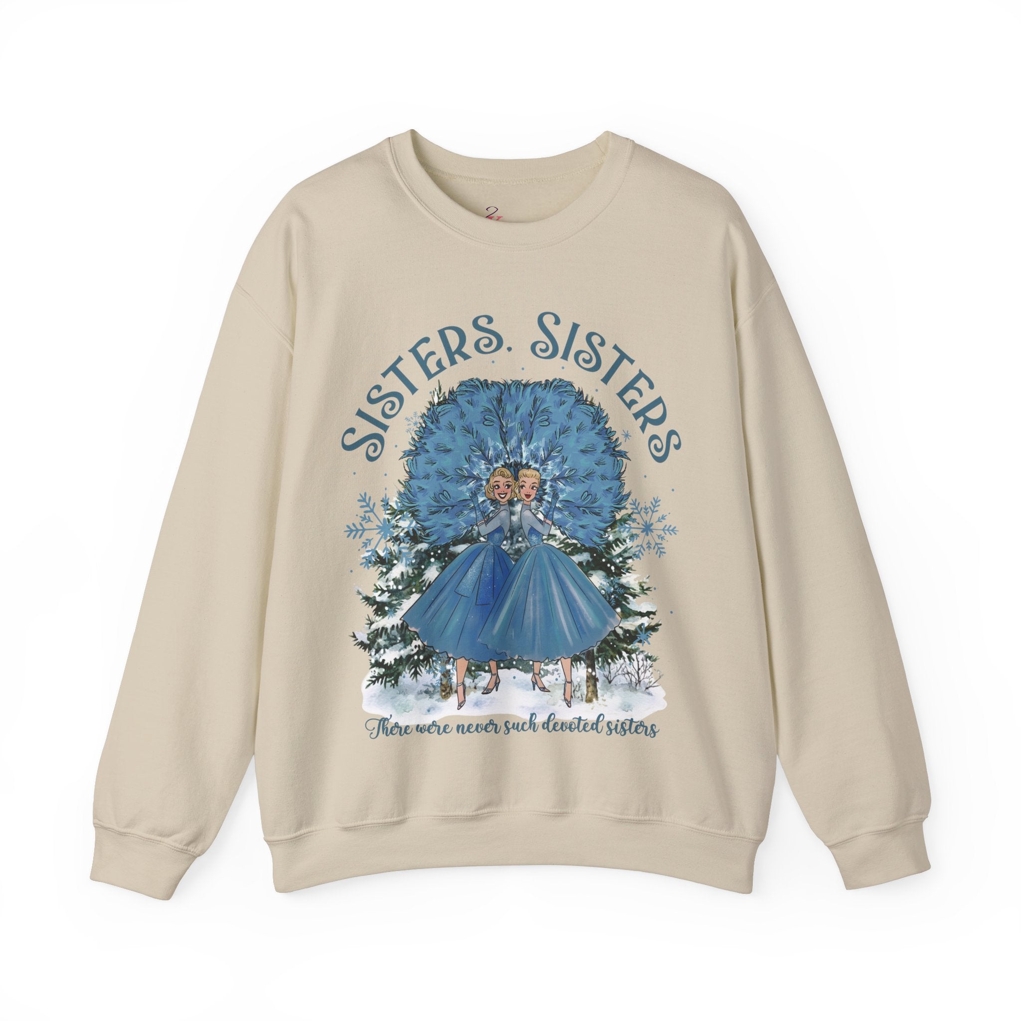 Kate McEnroe New York Haynes Sisters White Christmas Sweatshirt, Wallace And Davis 1954 Movie Apparel, Vintage Kitsch Holiday CrewneckSweatshirt33224789793711699872