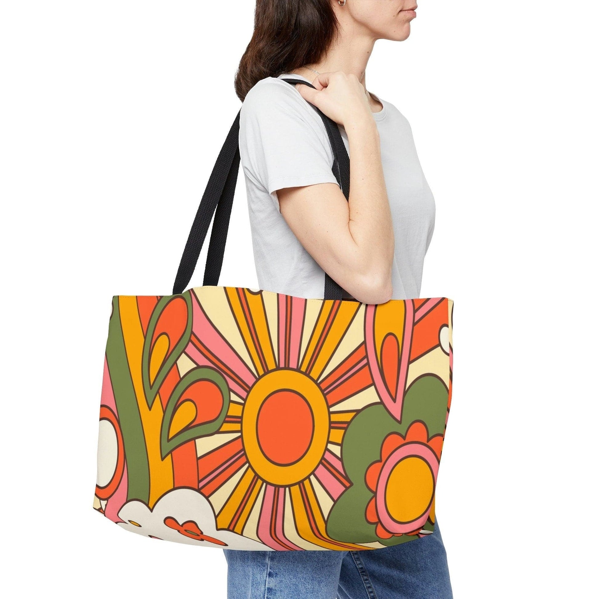HERMES Overall handle Beach bag Shopper/Bag Tote Bag cotton Multicolore