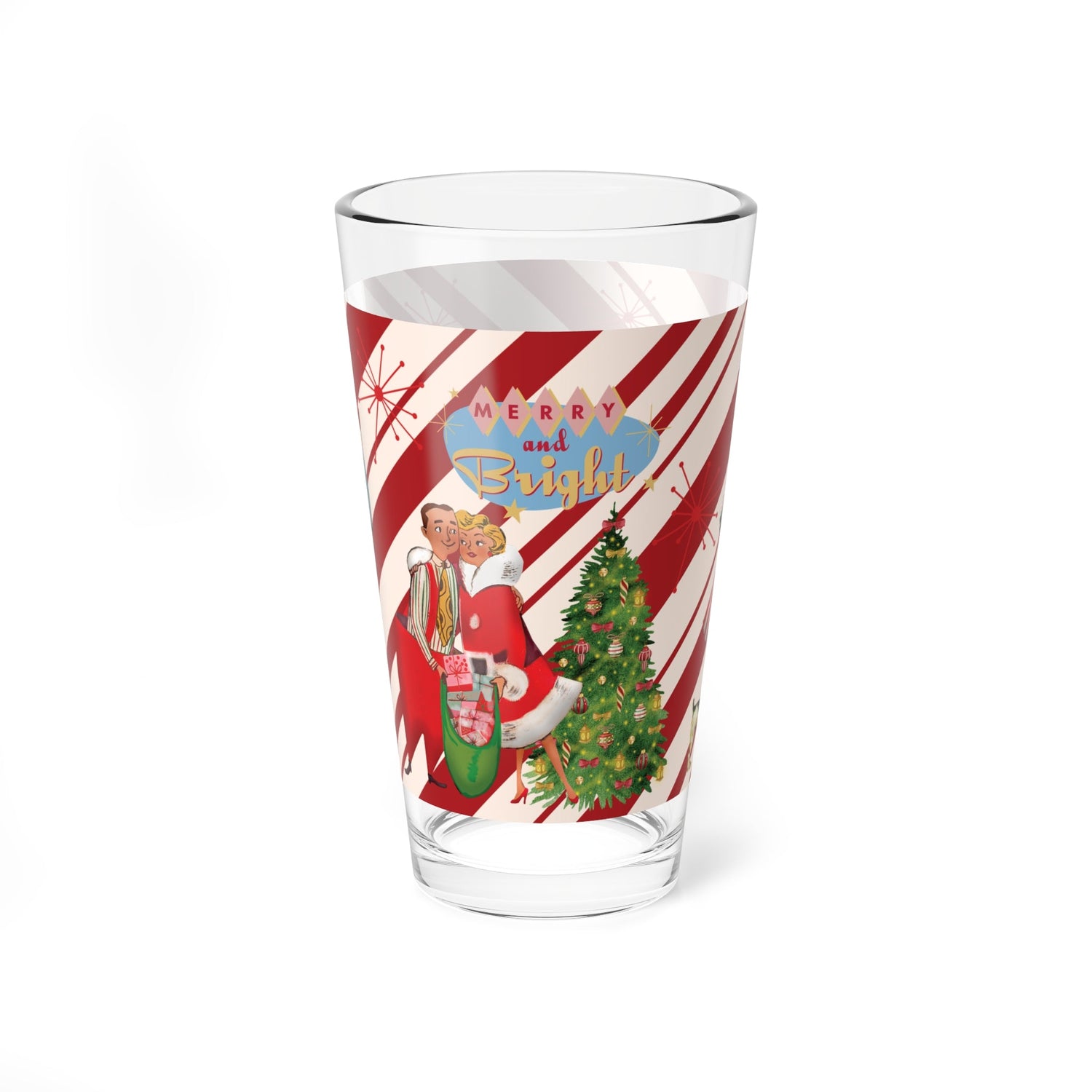 Kate McEnroe New York Holiday Cheer Pint Glass, Retro Festive Scenes, Mid Century Christmas Vibes, Fun Holiday GiftPint Glasses24100011047330323057