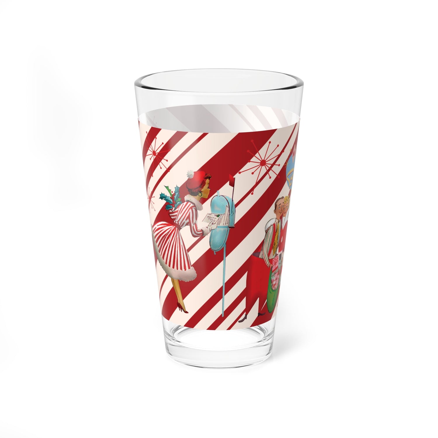 Kate McEnroe New York Holiday Cheer Pint Glass, Retro Festive Scenes, Mid Century Christmas Vibes, Fun Holiday GiftPint Glasses24100011047330323057