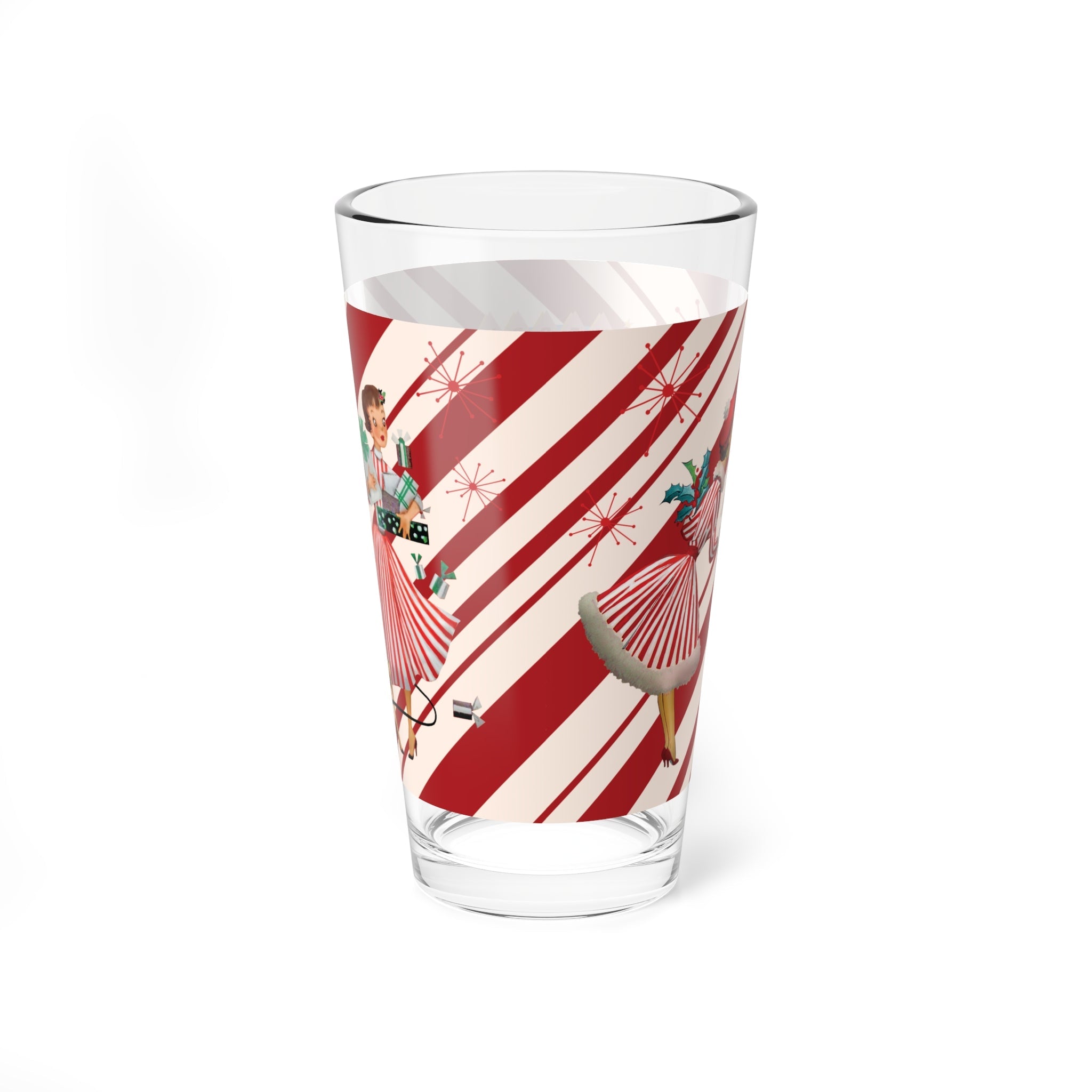 Kate McEnroe New York Holiday Cheer Pint Glass, Retro Festive Scenes, Mid Century Christmas Vibes, Fun Holiday GiftPint Glasses24100011047330323057