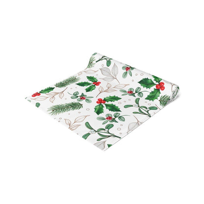 Kate McEnroe New York Holiday Table Runner, Christmas Table Runner, Evergreen and Holly Berries Table Linens, Farmhouse Table Decor, Holiday Party Tabletop DecorTable Runners19281433963610912210