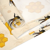 Kate McEnroe New York Honey Bee Bee Hives Table Runner, Country Farmhouse Kitchen Decor, Bee Lover&