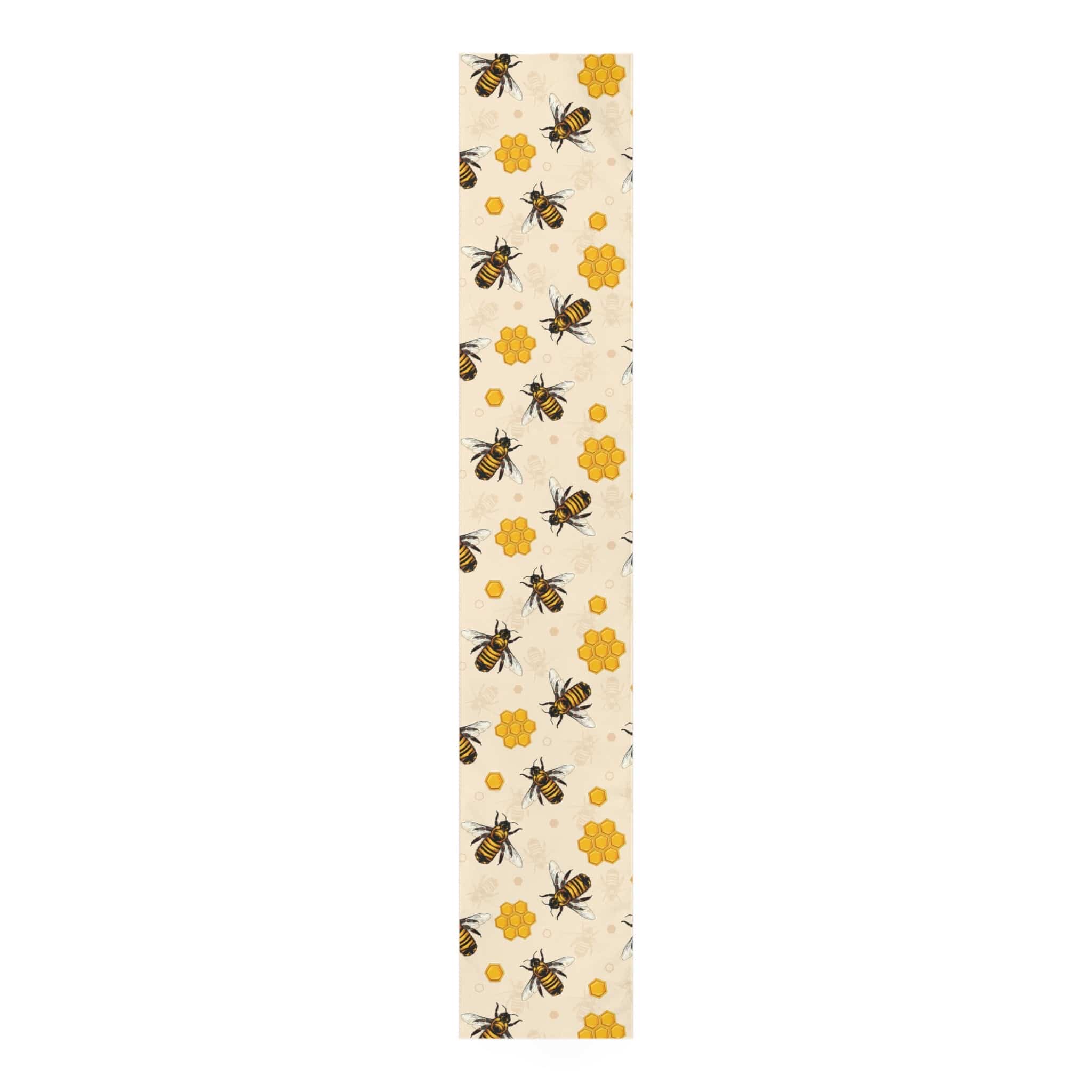 Kate McEnroe New York Honey Bee Bee Hives Table Runner, Country Farmhouse Kitchen Decor, Bee Lover&