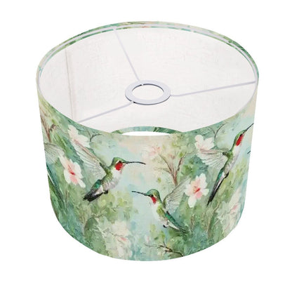 Kate McEnroe New York Hummingbird Arc Floor Lamp, Nature Inspired Lighting Fixture, Floral Bird Accent LightArc Floor LampsLampshade3