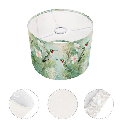 Kate McEnroe New York Hummingbird Arc Floor Lamp, Nature Inspired Lighting Fixture, Floral Bird Accent LightArc Floor LampsLampshade3