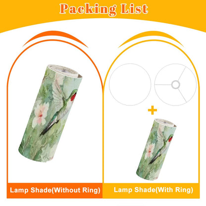 Kate McEnroe New York Hummingbird Arc Floor Lamp, Nature Inspired Lighting Fixture, Floral Bird Accent LightArc Floor LampsLampshade3