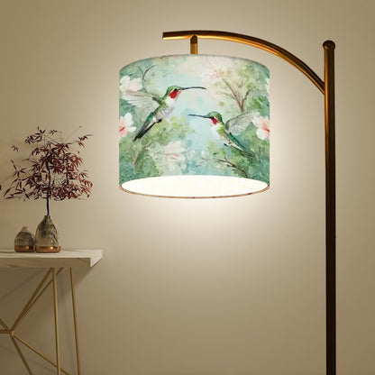 Kate McEnroe New York Hummingbird Arc Floor Lamp, Nature Inspired Lighting Fixture, Floral Bird Accent LightFloor Lamps5w2Quf6WyW