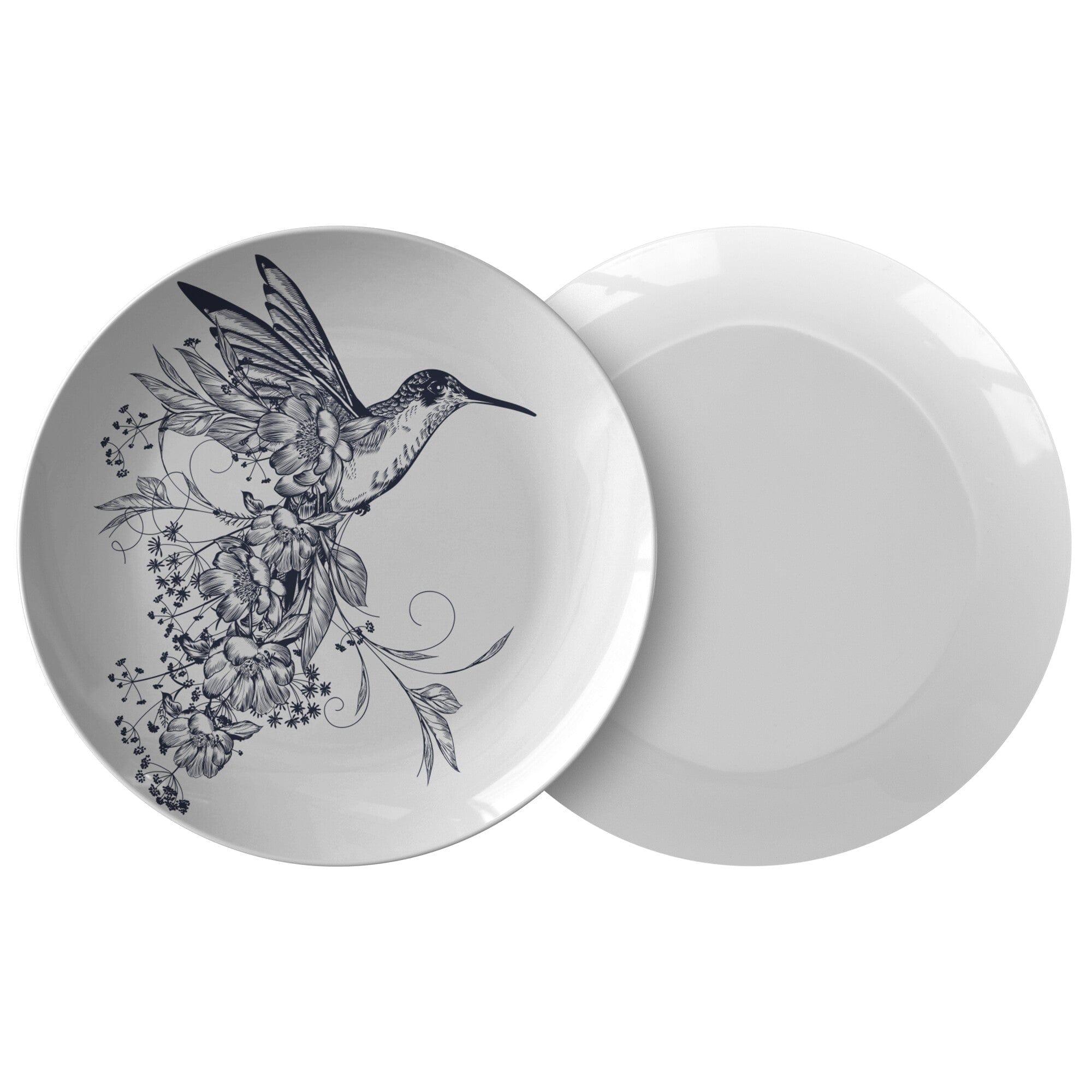 Kate McEnroe New York Hummingbird Dinner PlatePlatesP20 - HUM - FLO - 82S