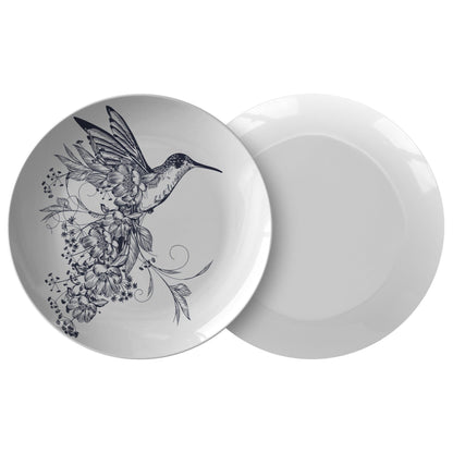 Kate McEnroe New York Hummingbird Dinnerware PlatesPlatesP20 - HUM - FLO - 82S