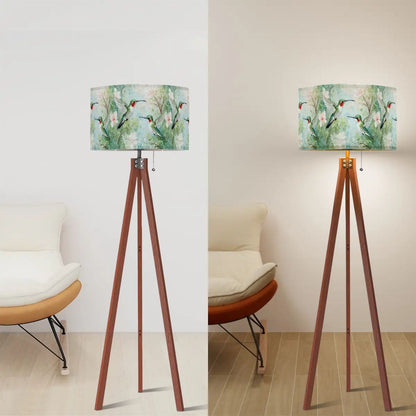 Kate McEnroe New York Hummingbird Floral Watercolor Tripod Floor LampTripod Floor LampsMdkrELUl6B