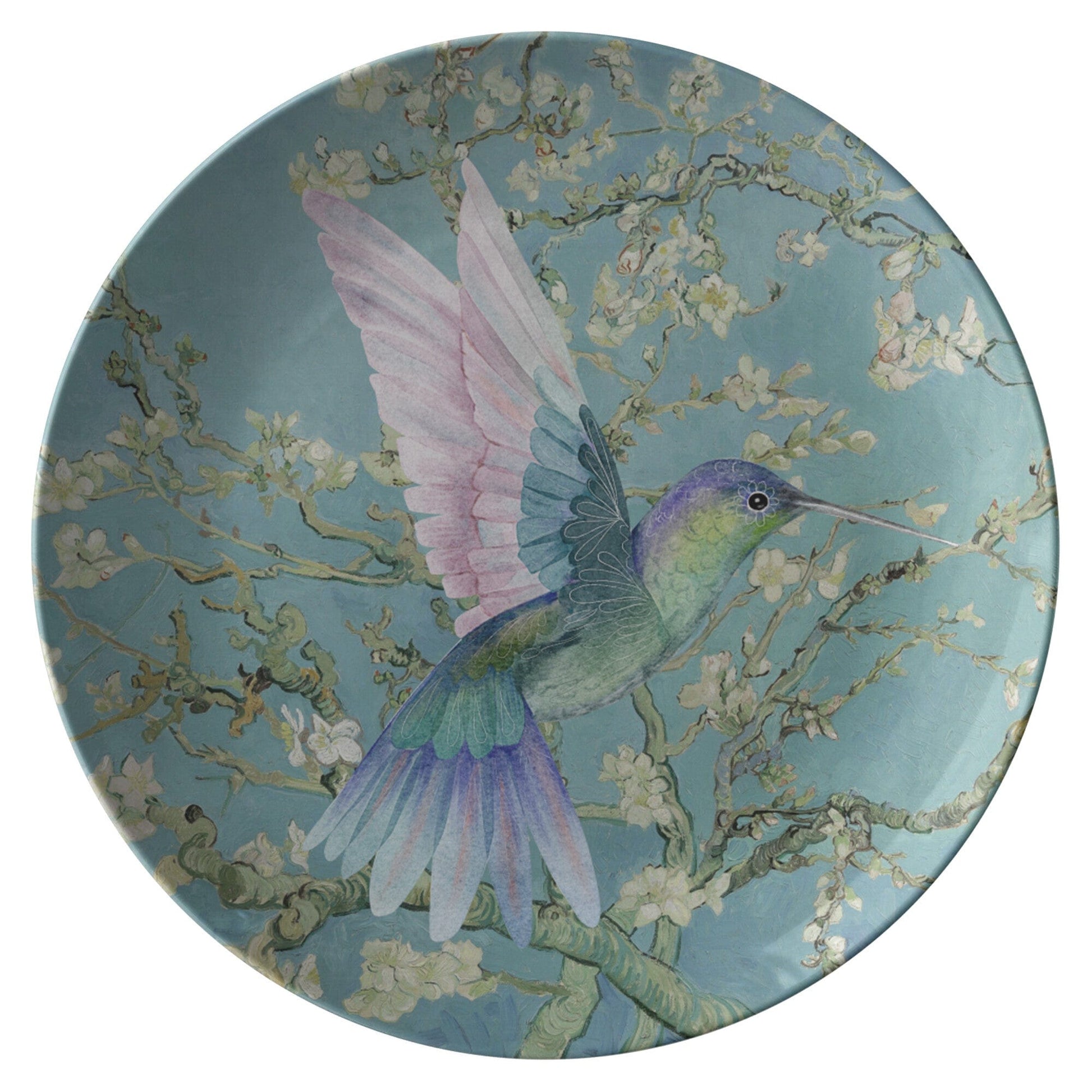 Kate McEnroe New York Hummingbird In Almond Blossoms Dinner Plates Plates