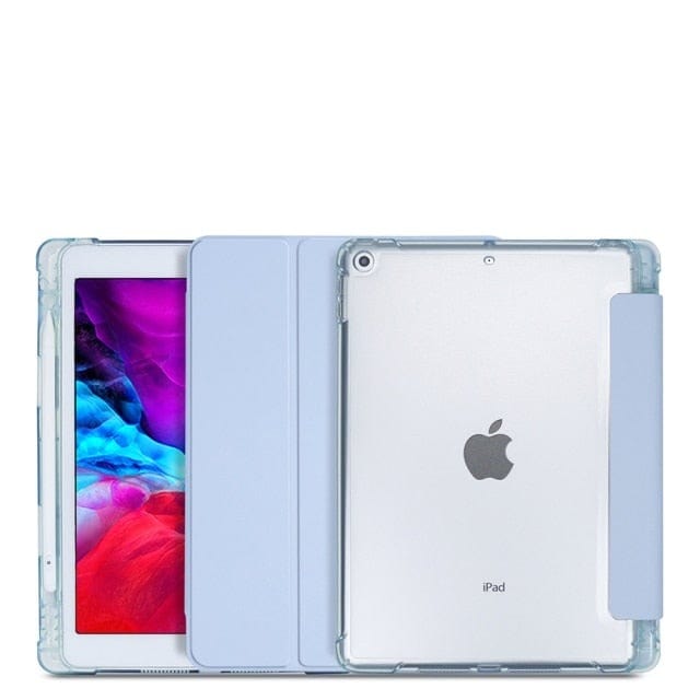 Kate McEnroe New York iPad Case With Pencil Holder For Pro 11 2021 Tablet Computer Docks & Stands Ice Blue 3 / Pro 11 2021 44370073-ice-blue-3-pro-11-2021