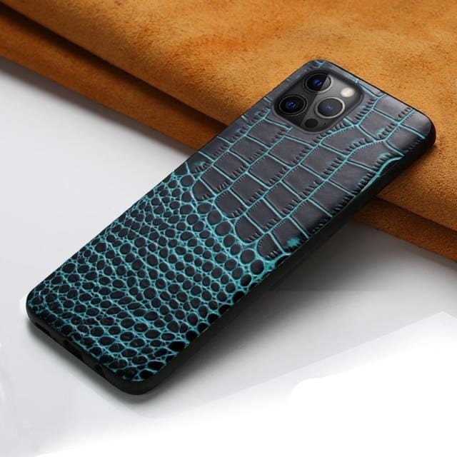 Kate McEnroe New York iPhone 14 Luxury Leather Phone Cases Mobile Phone Cases For iPhone 14 / blue IP14-LLPC-BL
