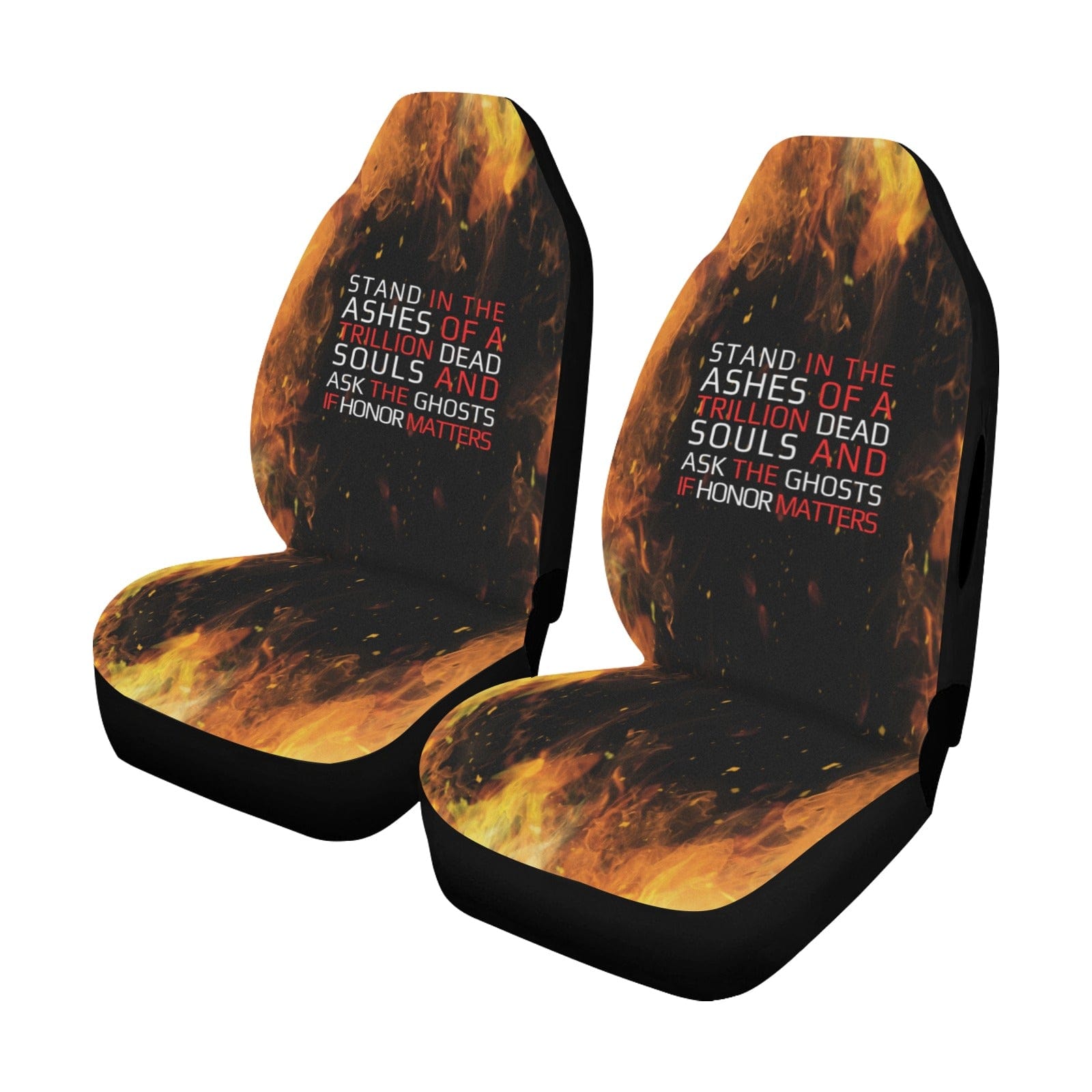 Kate McEnroe New York Jarvik Mass Effect Flames Car Seat Cover Airbag Compatible (Set of 2) Car Seat Cover Airbag Compatible One Size D6191160