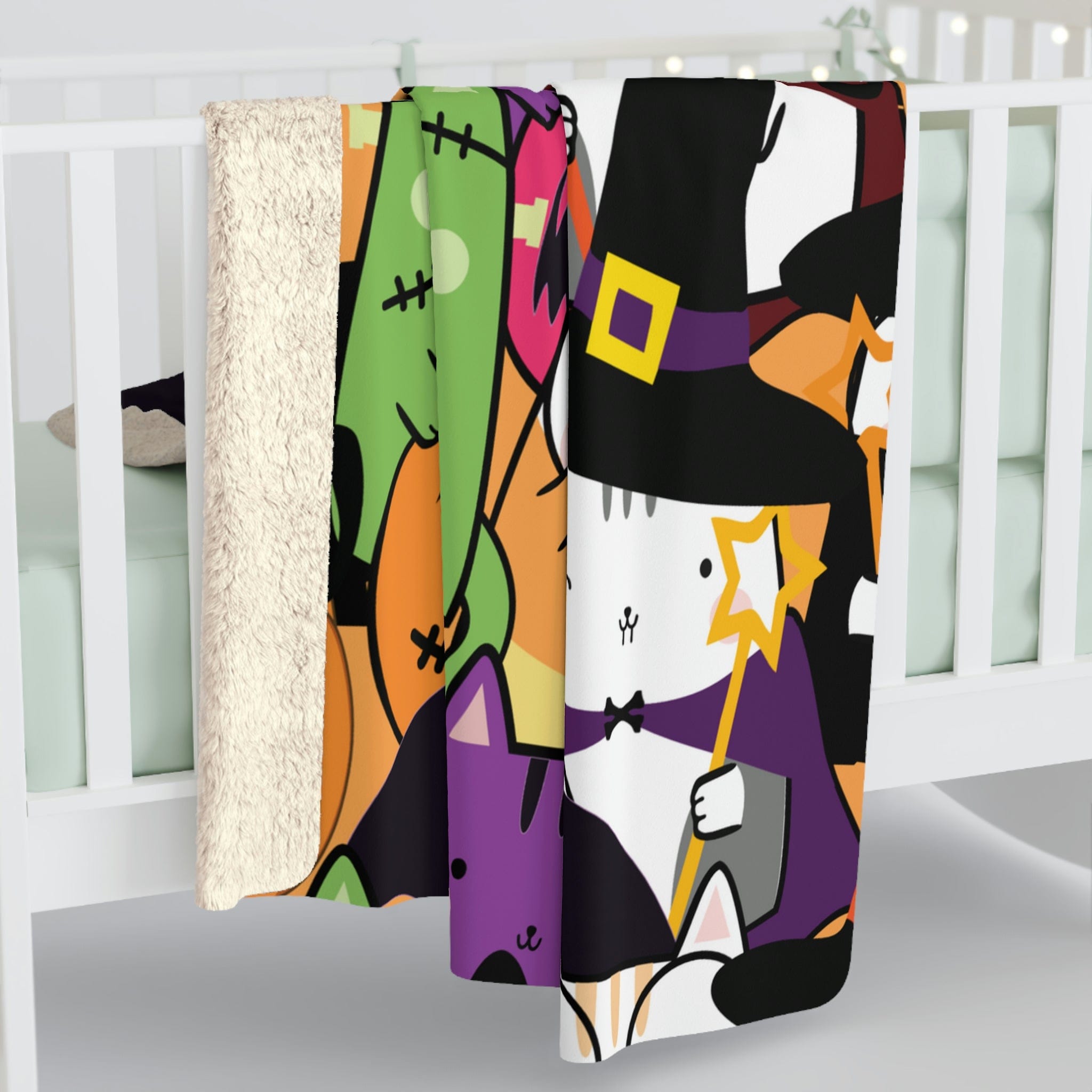 Kate McEnroe New York Kawaii Kids Halloween Cats BlanketBlankets3549443963