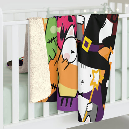 Kate McEnroe New York Kawaii Kids Halloween Cats BlanketBlanketsBK5100 - 2