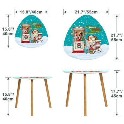 Kate McEnroe New York Kitsch 1950s Santa’s Coming to Town Sleigh MCM Nesting TablesNesting Tabless37Z1PKA2x