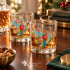 Kate McEnroe New York Kitsch Christmas 1950s Mid Century Modern Retro Rocks GlassWhiskey Glass29709452324100021893-2
