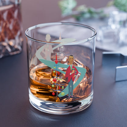 Kate McEnroe New York Kitsch Christmas 1950s Mid Century Modern Retro Rocks GlassWhiskey Glass29709452324100021893-4