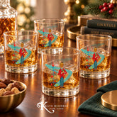 Kate McEnroe New York Kitsch Christmas 1950s Mid Century Modern Retro Rocks GlassWhiskey Glass29709452324100021893-4