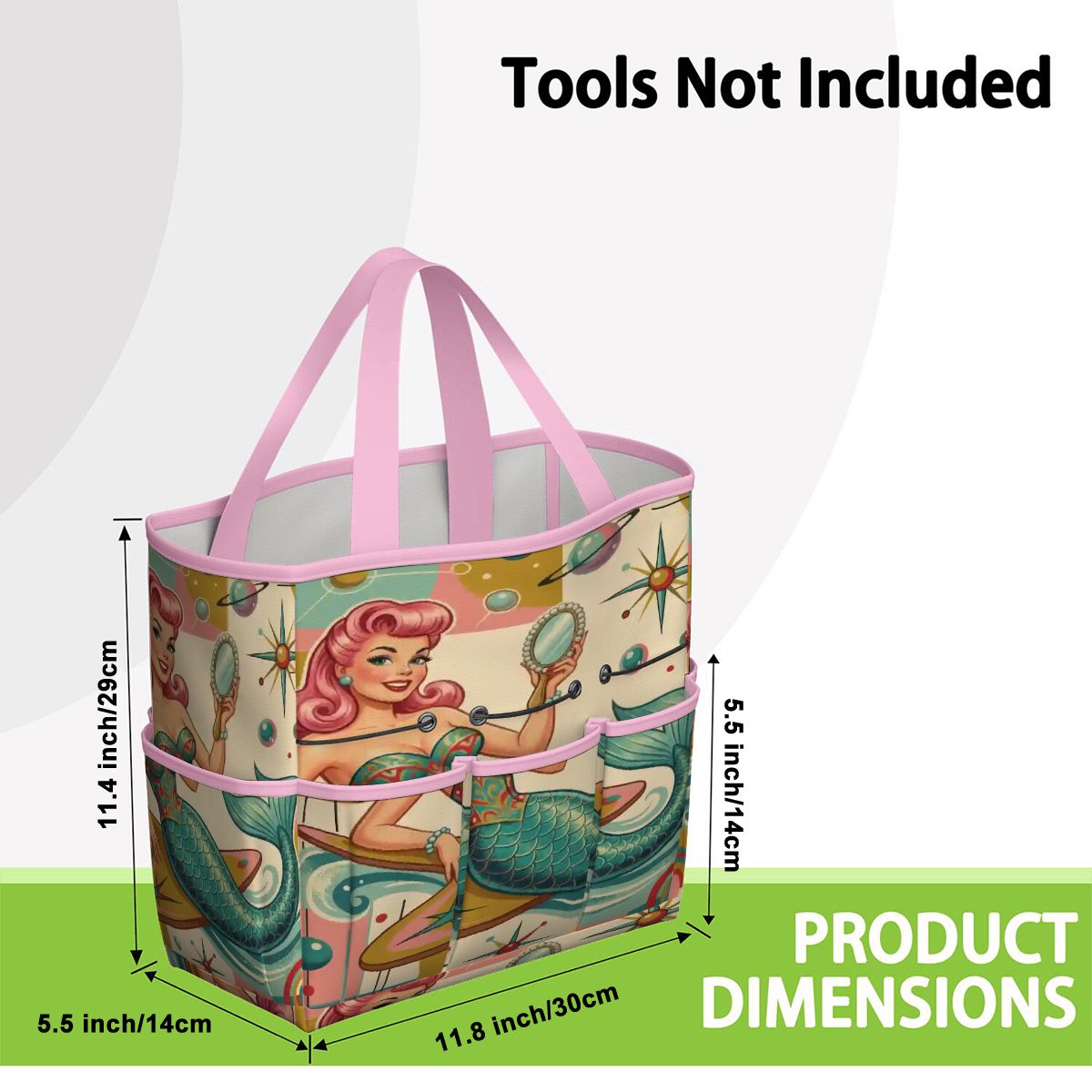 Kate McEnroe New York Kitschy 1950s Retro MCM Mermaid Atomic Starburst Garden Tool BagGarden Tool Bagx3coQPSGxR