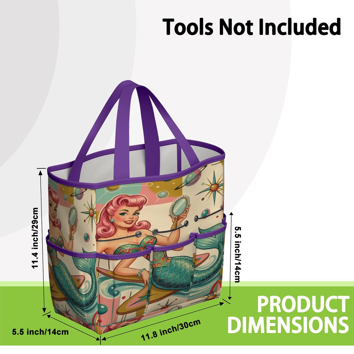 Kate McEnroe New York Kitschy 1950s Retro MCM Mermaid Atomic Starburst Garden Tool BagGarden Tool Bagx3coQPSGxR