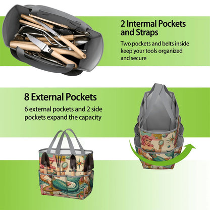 Kate McEnroe New York Kitschy 1950s Retro MCM Mermaid Atomic Starburst Garden Tool BagGarden Tool Bagx3coQPSGxR