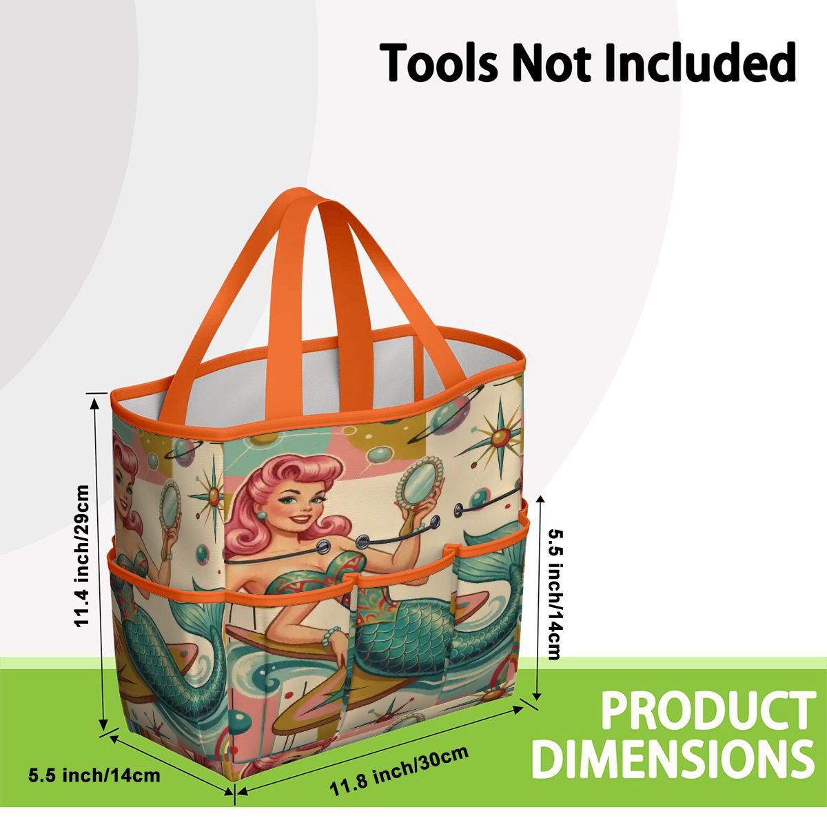 Kate McEnroe New York Kitschy 1950s Retro MCM Mermaid Atomic Starburst Garden Tool BagGarden Tool Bagx3coQPSGxR