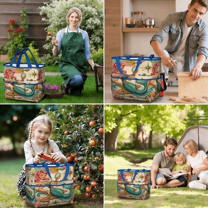 Kate McEnroe New York Kitschy 1950s Retro MCM Mermaid Atomic Starburst Garden Tool BagGarden Tool Bagx3coQPSGxR