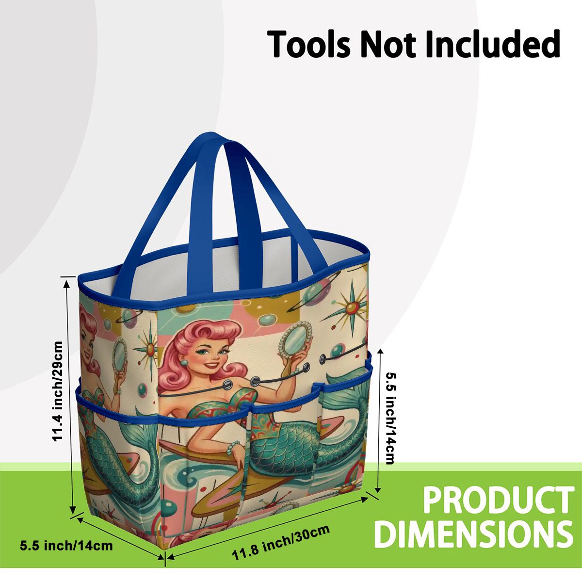 Kate McEnroe New York Kitschy 1950s Retro MCM Mermaid Atomic Starburst Garden Tool BagGarden Tool Bagx3coQPSGxR