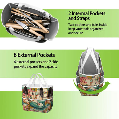 Kate McEnroe New York Kitschy 1950s Retro MCM Mermaid Atomic Starburst Garden Tool BagGarden Tool Bagx3coQPSGxR