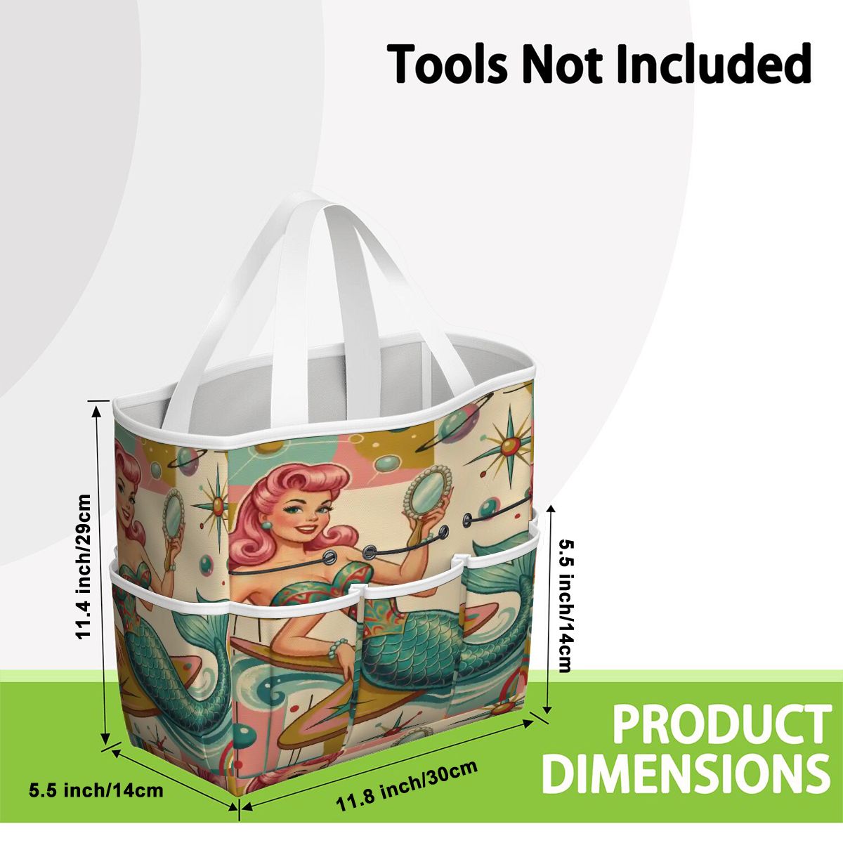 Kate McEnroe New York Kitschy 1950s Retro MCM Mermaid Atomic Starburst Garden Tool BagGarden Tool Bagx3coQPSGxR