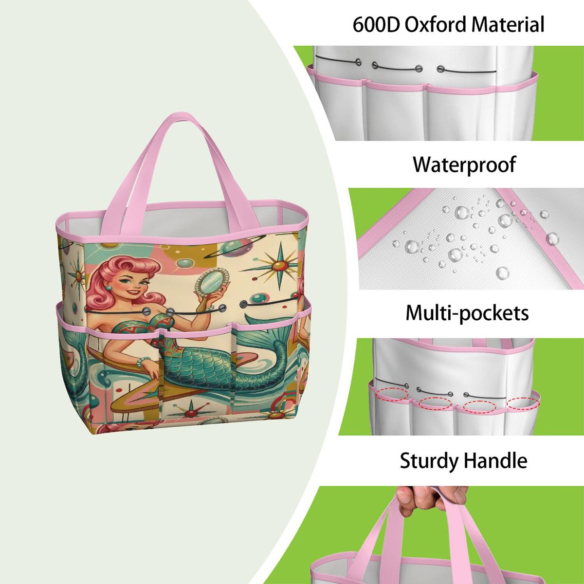 Kate McEnroe New York Kitschy 1950s Retro MCM Mermaid Atomic Starburst Garden Tool BagGarden Tool Bagx3coQPSGxR