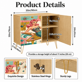 Kate McEnroe New York Kitschy 1950s Retro Mermaid Atomic Starburst Storage CabinetStorage CabinetslmBTwYt9tV