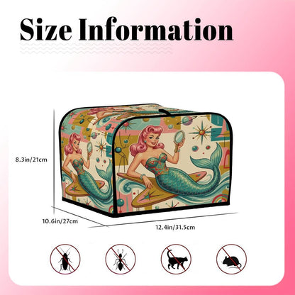 Kate McEnroe New York Kitschy 1950s Retro Mermaid Atomic Starburst Toaster CoverToaster CoversoyaTQpD1mm
