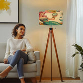 Kate McEnroe New York Kitschy 1950s Retro Mermaid Atomic Starburst Tripod Floor LampTripod Floor Lampsj5o3OLJUAq