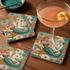 Kate McEnroe New York Kitschy 1950s Retro Mermaid Coasters, Atomic Starburst BarwareCoasters7021
