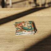 Kate McEnroe New York Kitschy 1950s Retro Mermaid Coasters, Atomic Starburst BarwareCoasters7021
