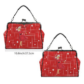 Kate McEnroe New York Kitschy 50s Christmas Pinup Mid Century Modern Kiss Lock Crossbody bagCrossbody BagsD3476212