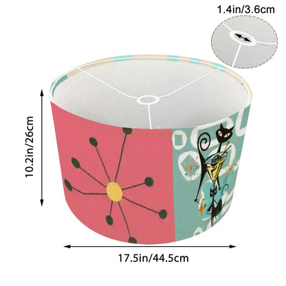 Kate McEnroe New York Kitschy Atomic Cat Martini 1950s Retro Drum Lamp ShadeLamp ShadesyhBsZlbE9U