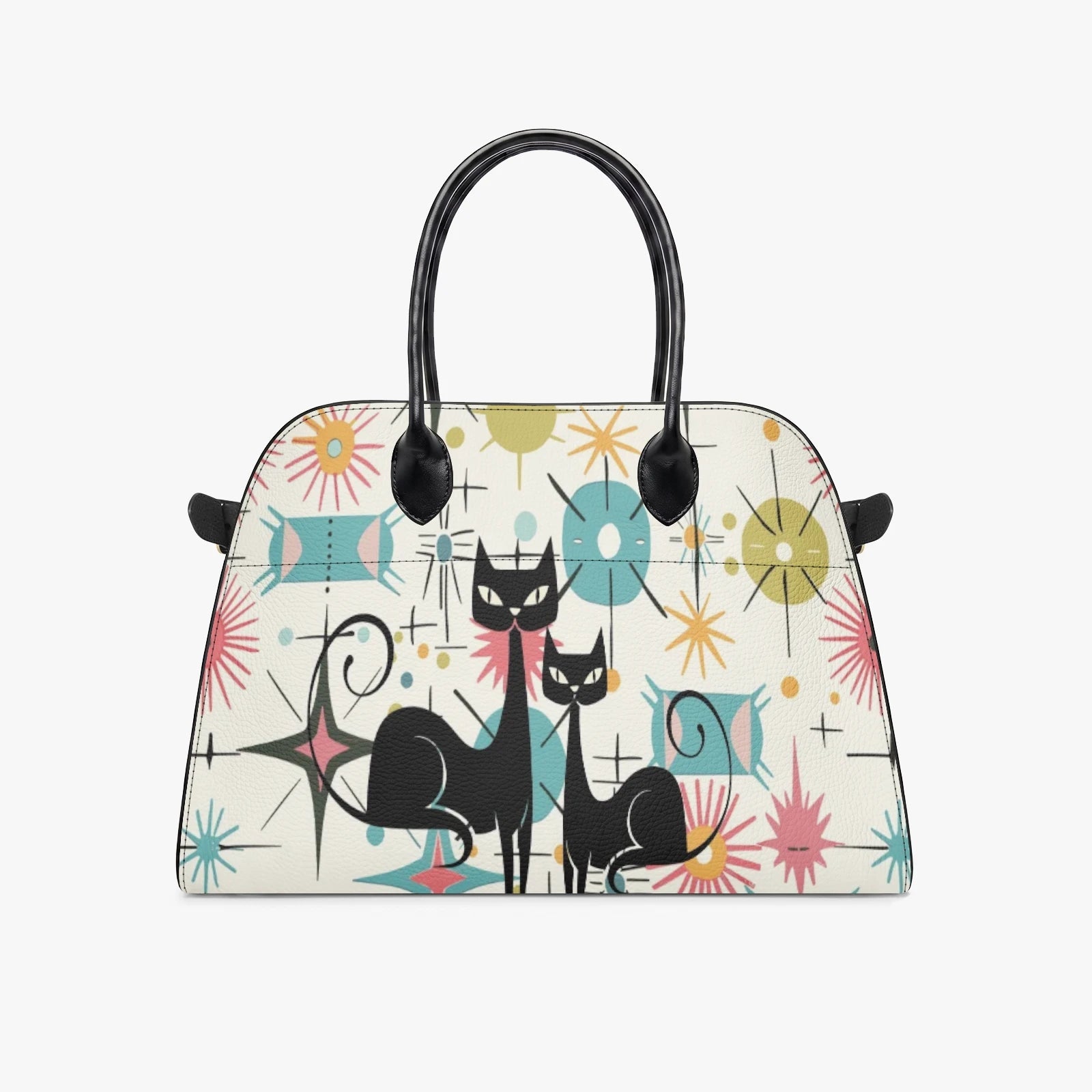 Kate McEnroe New York Kitschy Atomic Cat Mid Century Modern Starburst Satchel HandbagHandbagsb9u7khum_001